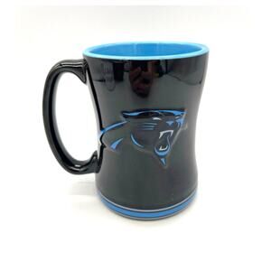 NFL Carolina Panthers Sculpted 3D Panther Logo 2013 Boelter Brands Coffee Mug